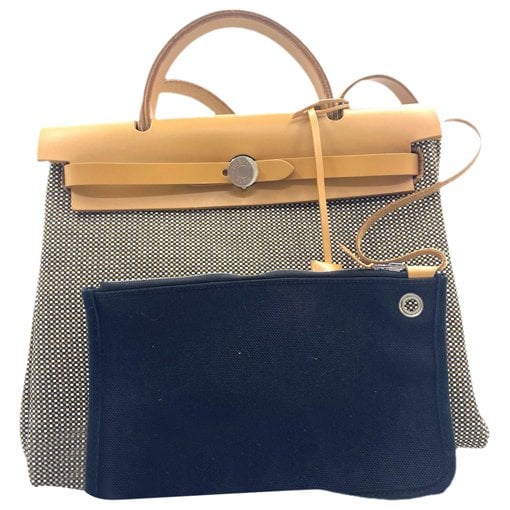 Hermes Herbag leather handbag