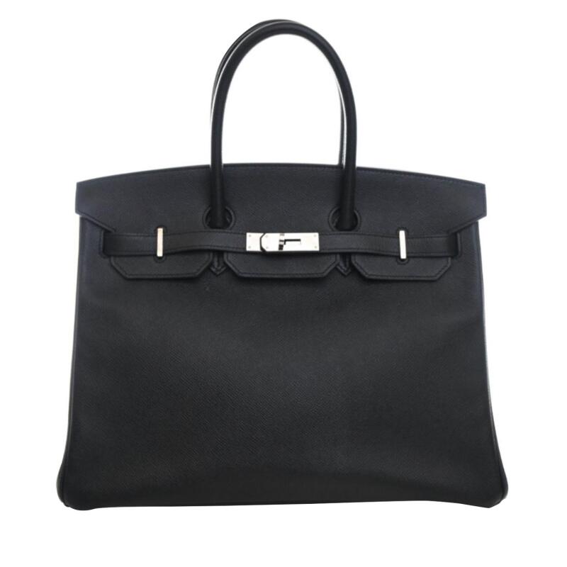 Black Epsom Birkin 35 Palladium Hardware, 2014