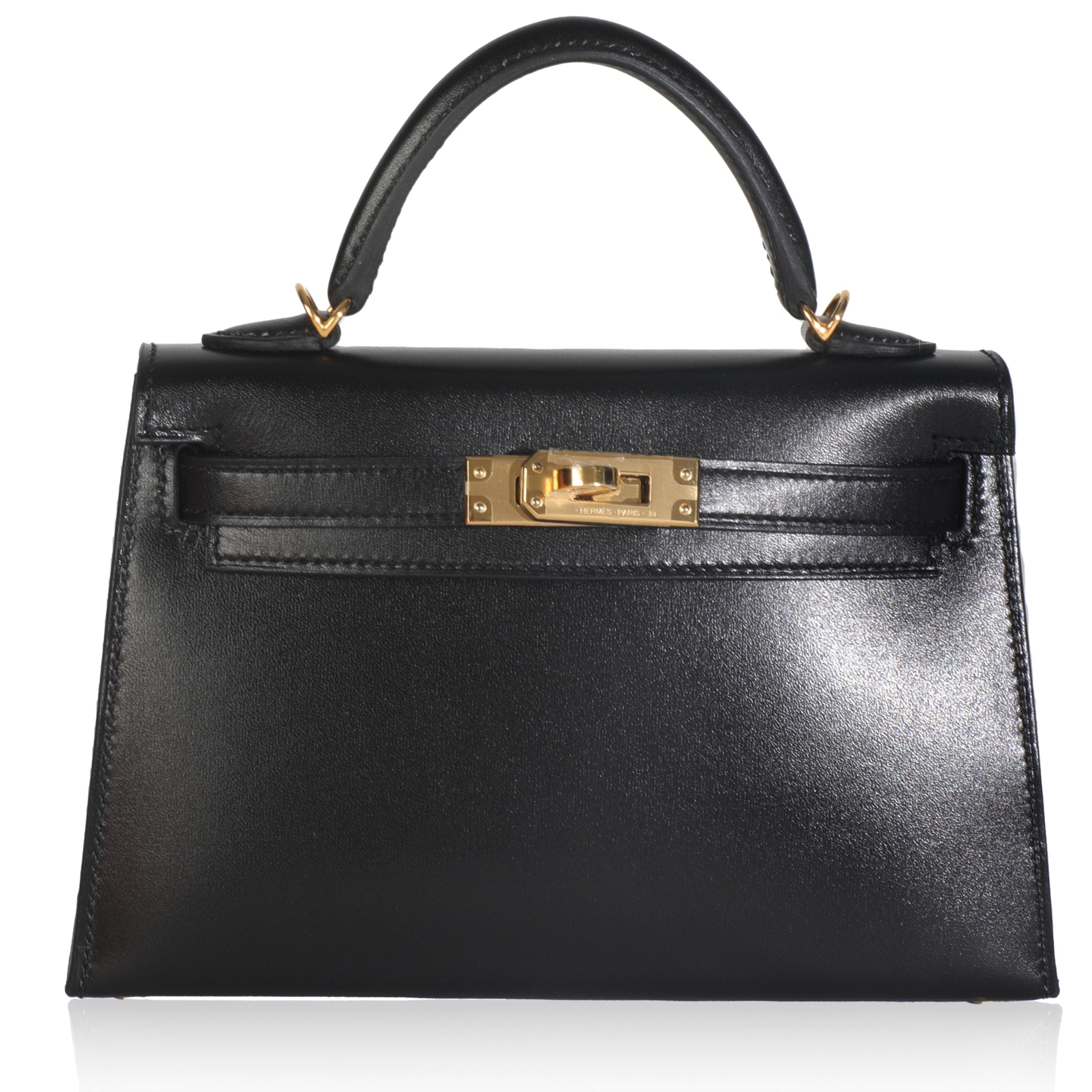 Hermes Black Box Sellier Sellier Mini Kelly 20 GHW
