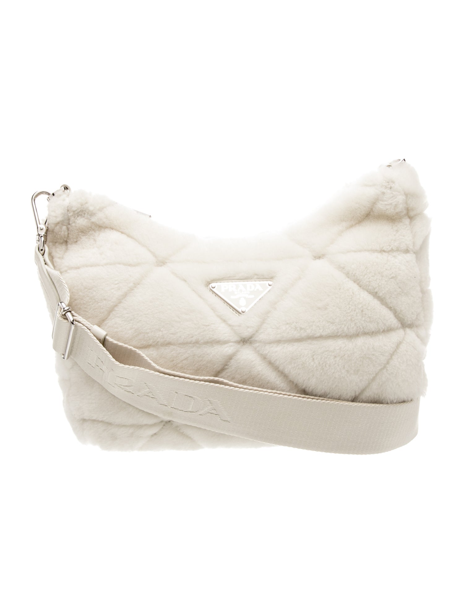 Enameled Metal Triangle Crossbody Bag