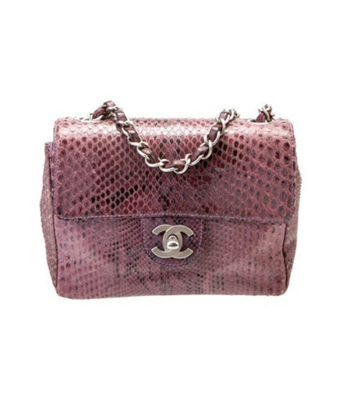 Chanel Python Mini Square Flap Bag