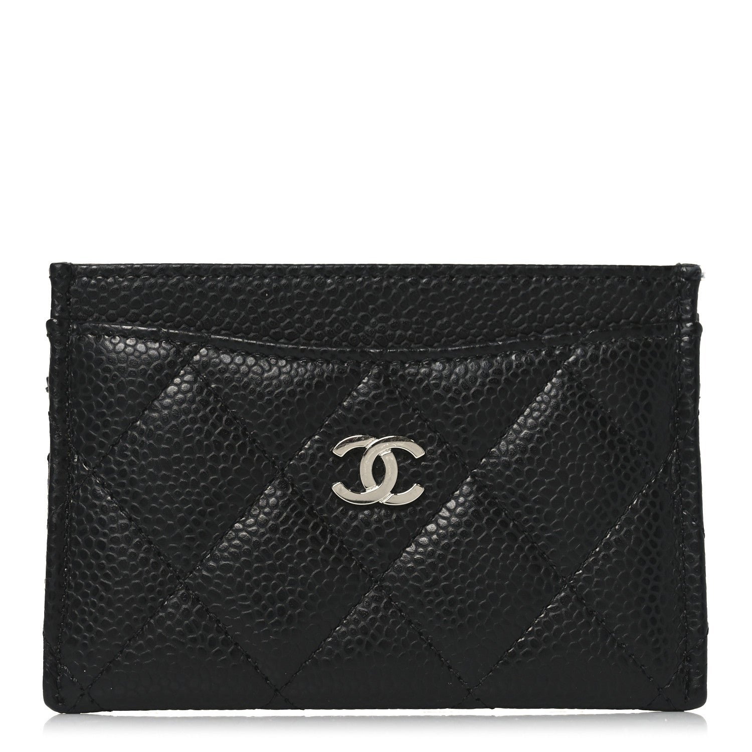 Chanel Caviar Quilted Card Holder Black