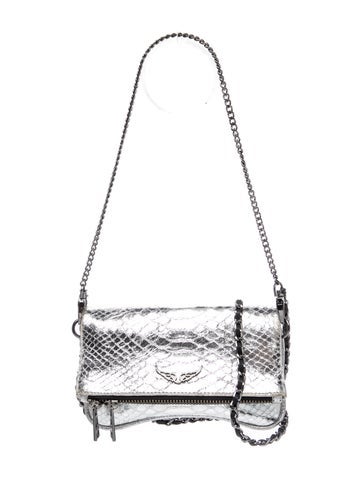 Embossed Leather Shoulder Bag