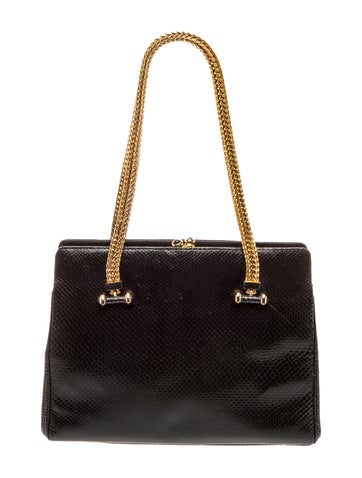 Lizard Top Handle Bag