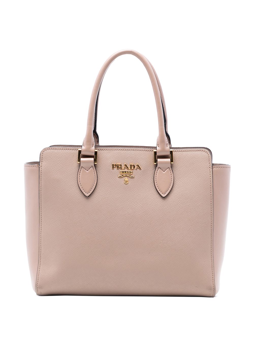 2010-2025 Soft Calf Trimmed Saffiano Lux Open Convertible Tote satchel