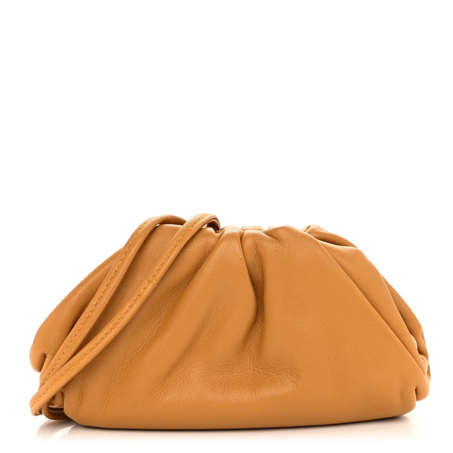 Bottega Veneta Butter Calfskin Coin Purse Ocra