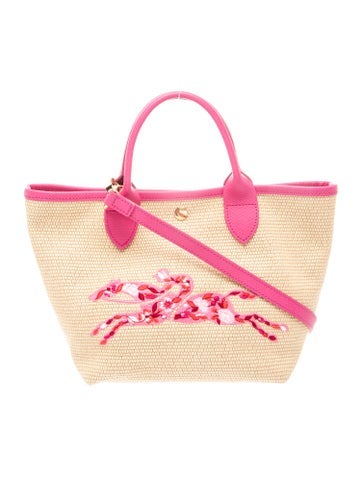 Raffia Top Handle Bag