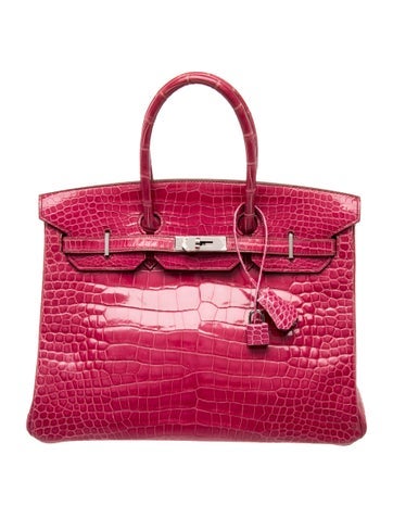 Shiny Porosus Crocodile Birkin 35