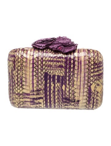 Nancy Gonzalez Snakeskin Minaudière