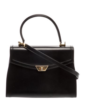 Leather Top Handle Bag