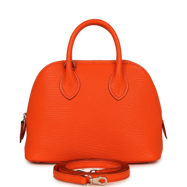 Hermes 1923 Bolide Mini Orange Minium Chevre Chamkila Palladium Hardware