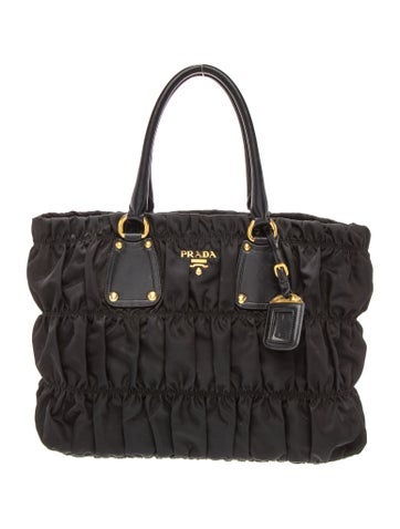Tessuto Nylon Top Handle Bag Large