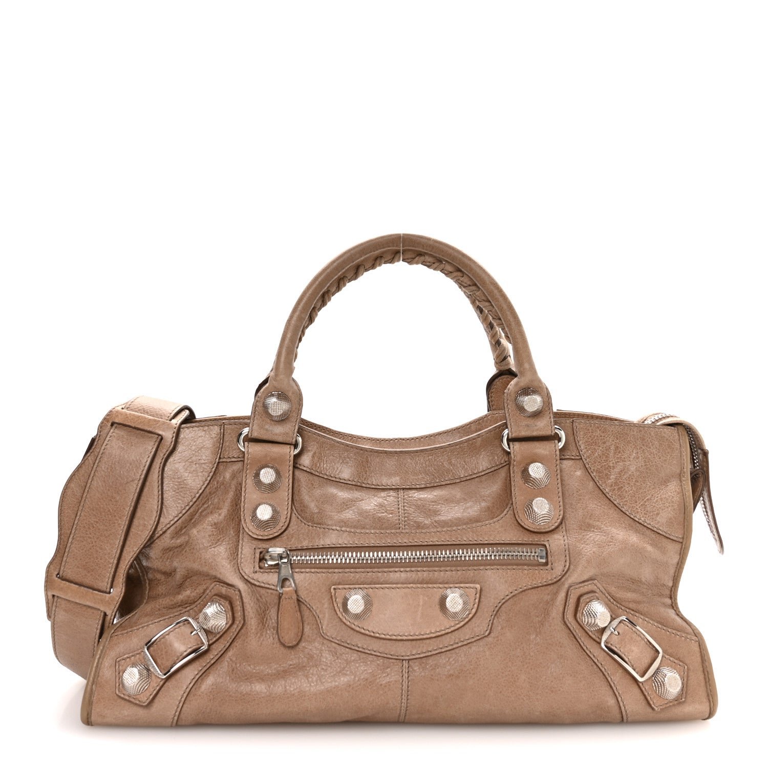 Balenciaga Agneau Giant 21 Silver Hardware Part Time Seigle