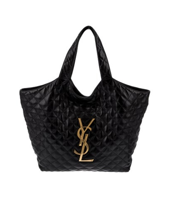 Saint Laurent Laurent Leather Monogram Icare Shopping Tote Maxi 2022
