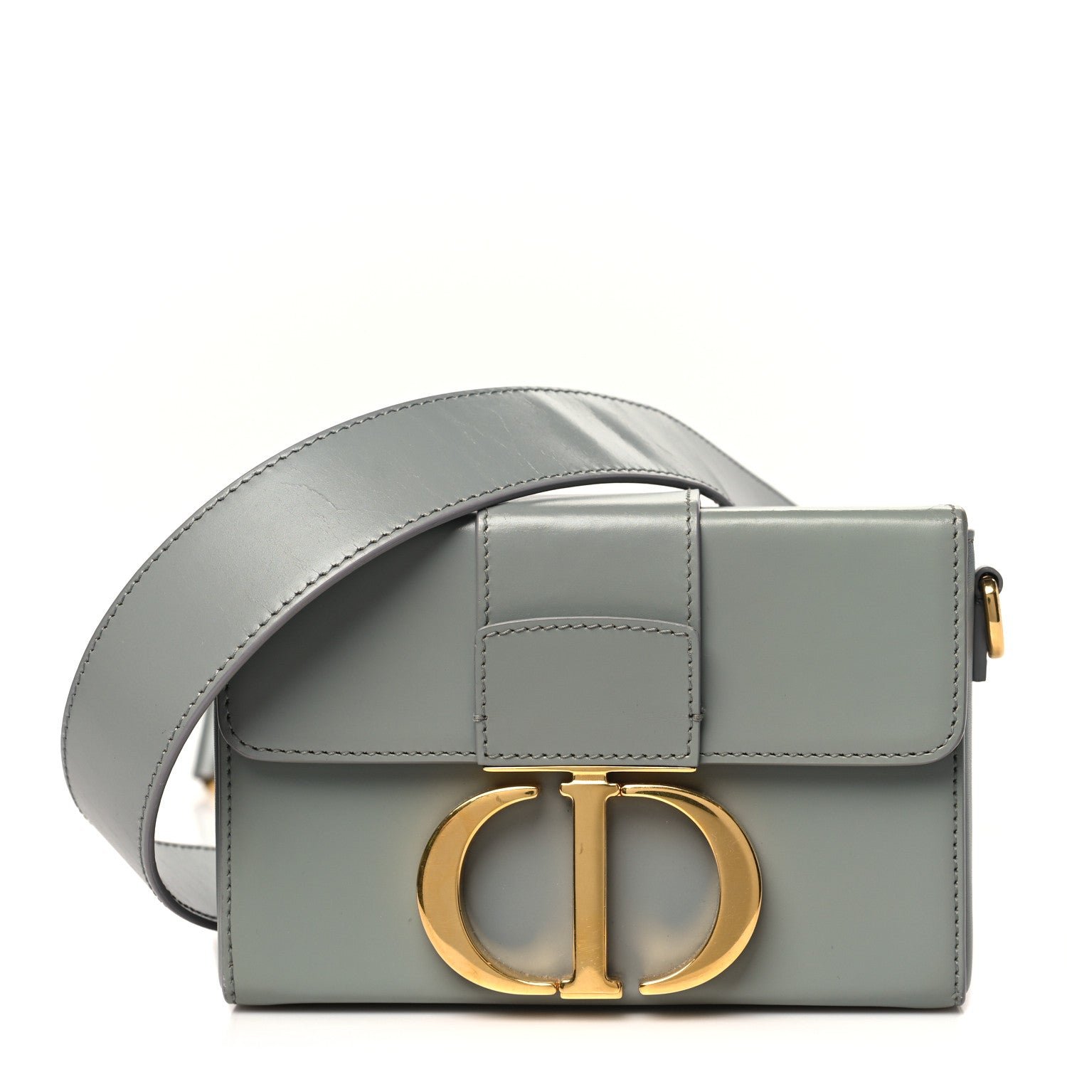 Dior Box Calfskin 30 Montaigne Box Bag Gray