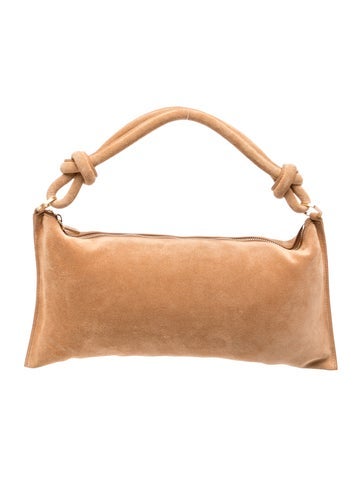 Suede Top Handle Bag
