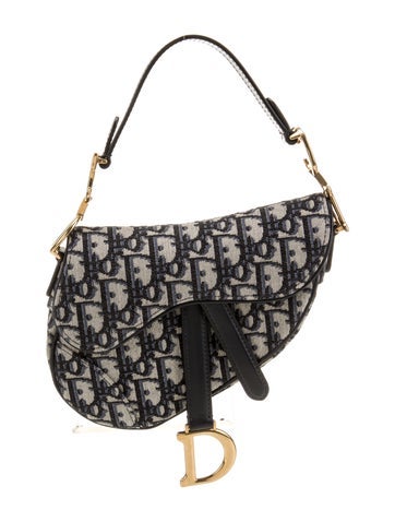 Dior Oblique Jacquard Saddle Mini
