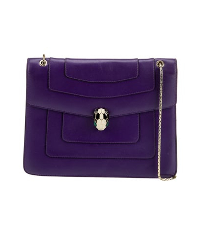 Bvlgari Leather Top Handle Bag