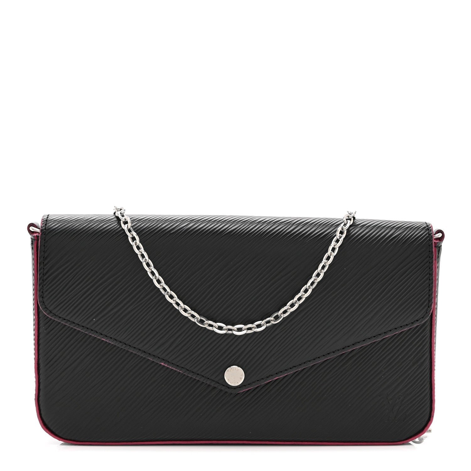 Louis Vuitton Epi Pochette Felicie Black Hot Pink