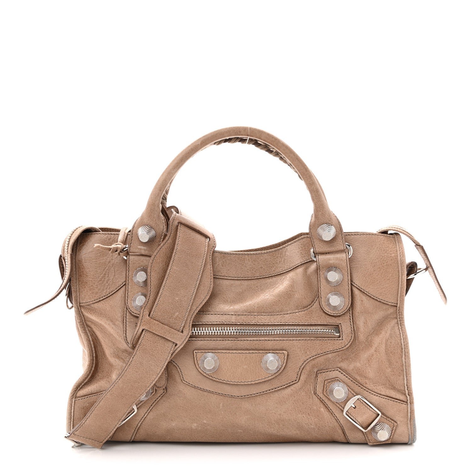 Balenciaga Agneau Giant 21 Silver Hardware City Seigle