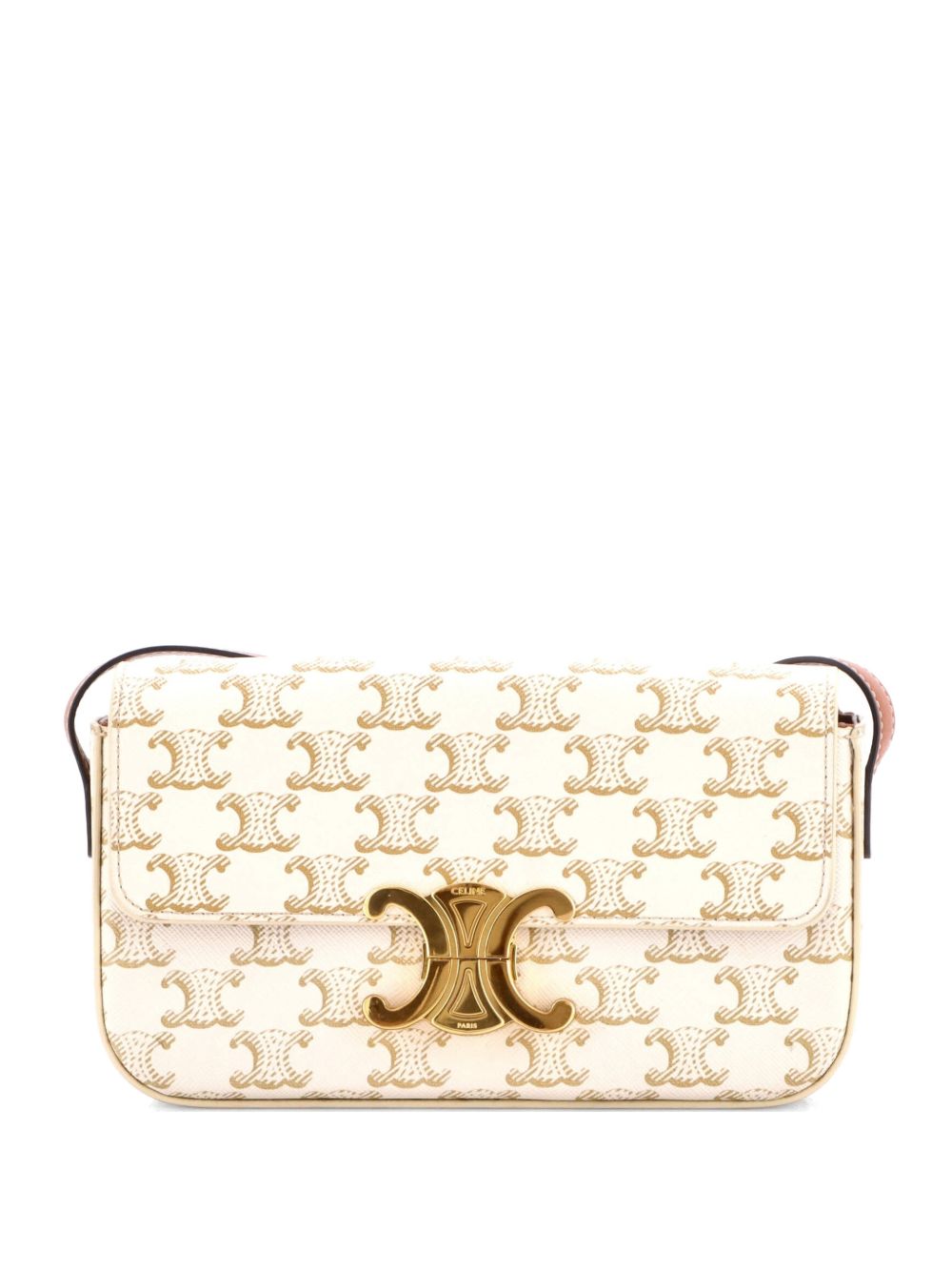 Celine Triomphe East-West Triomphe Coated Canvas shoulder bag