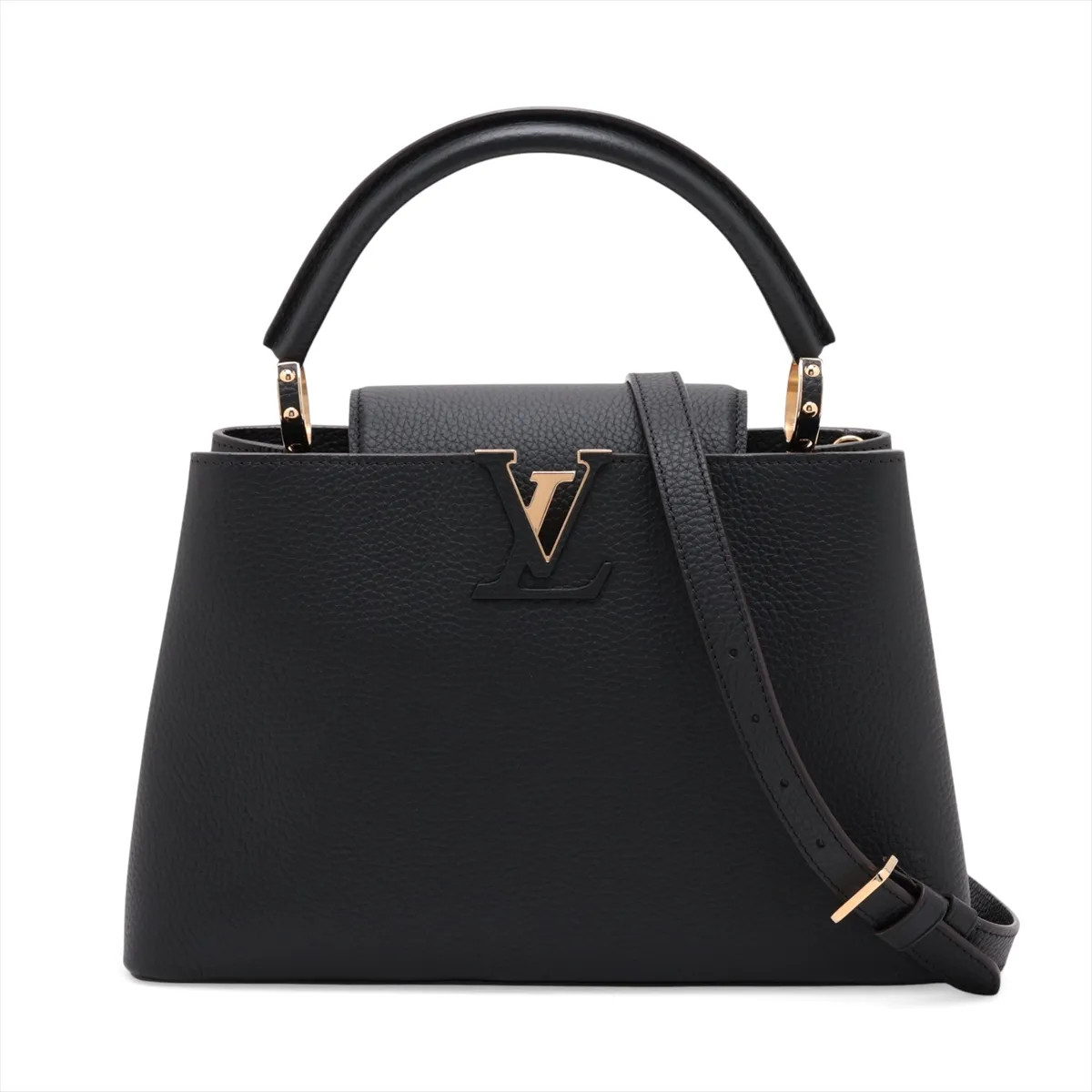 Louis Vuitton Parnassea Capucines PM M42259 Black There was an RFID response