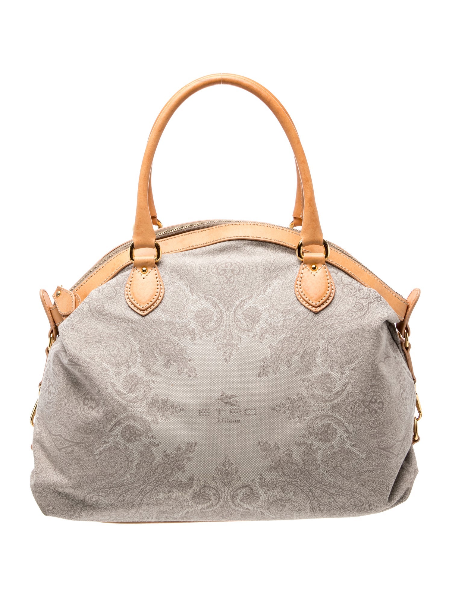Etro Canvas Top Handle Bag