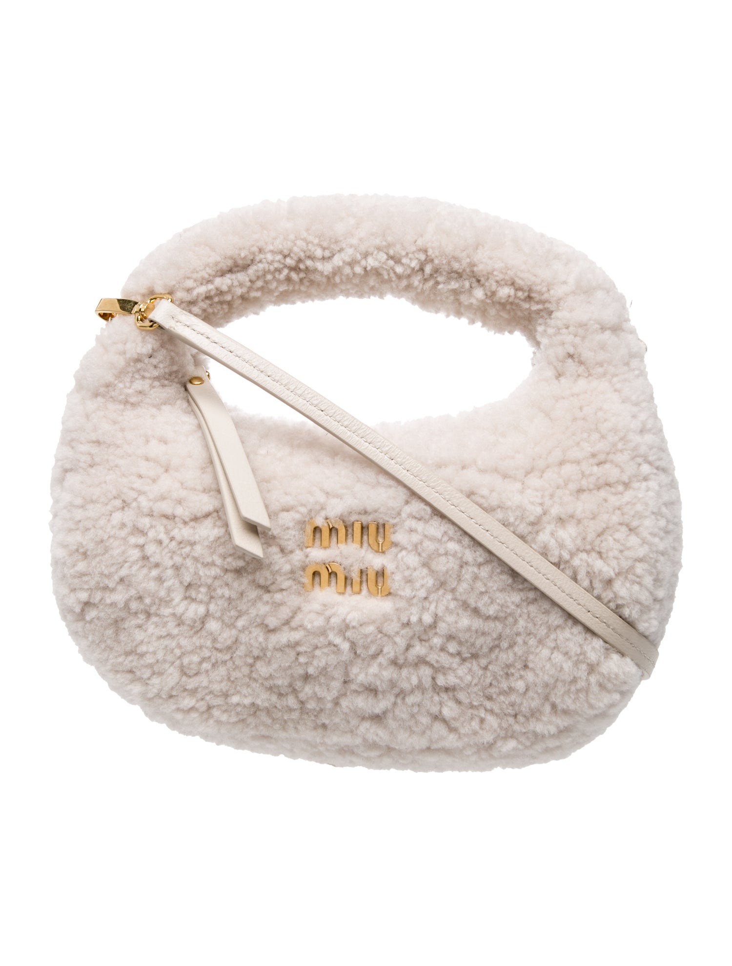 Shearling Top Handle Bag