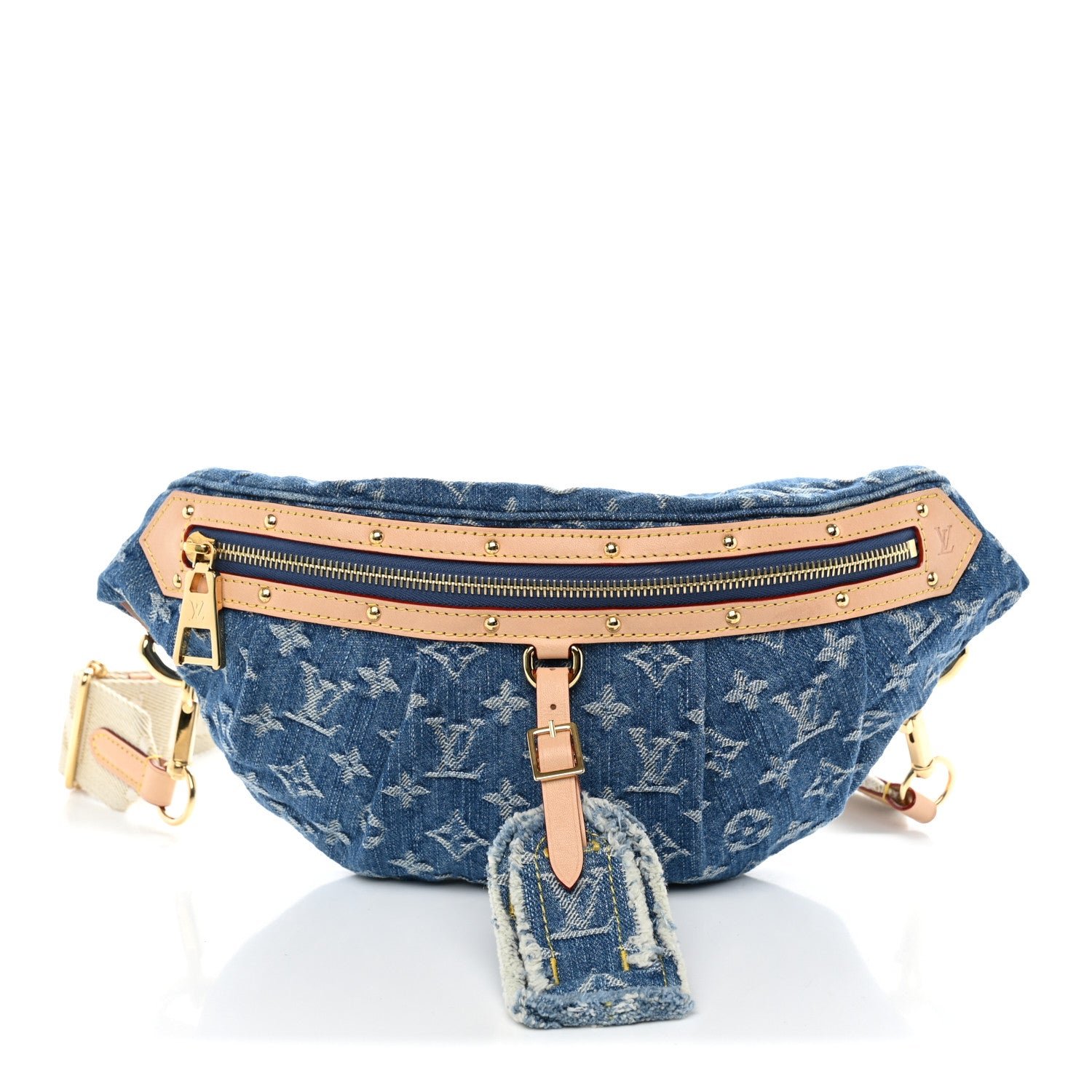 Louis Vuitton Monogram Denim High Rise Bumbag Blue