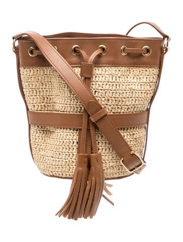 Raffia Bucket Bag Small