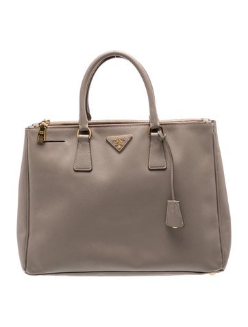Saffiano Lux Leather Double Zip Galleria Large