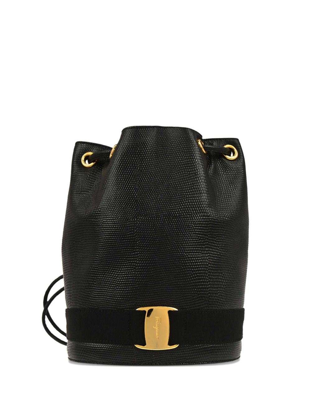 1990-2000s textured leather backpack