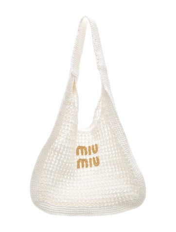 Raffia Raffia Crochet Woven Hobo