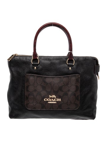 Coach Leather Top Handle Bag