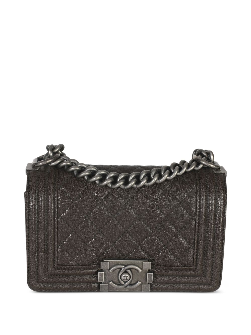 2018-2019 small Boy quilted caviar crossbody bag