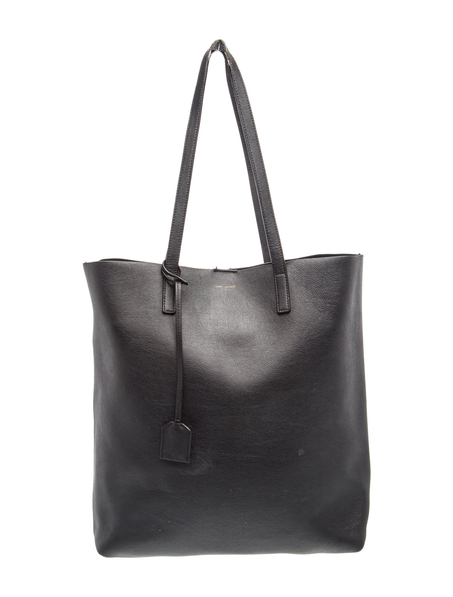Leather N/S Shopping Tote