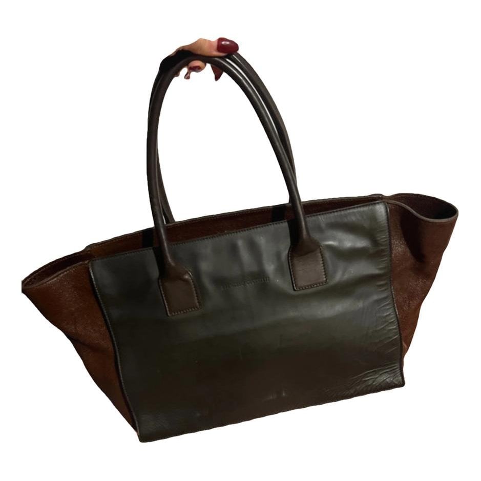 Leather tote
