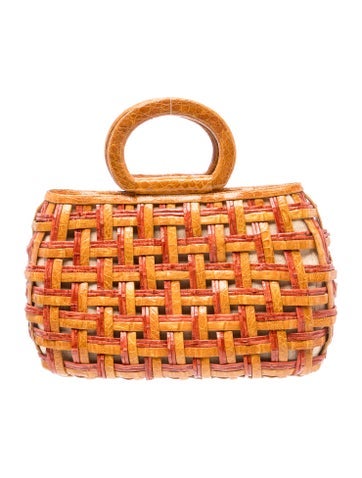 Crocodile Top Handle Bag