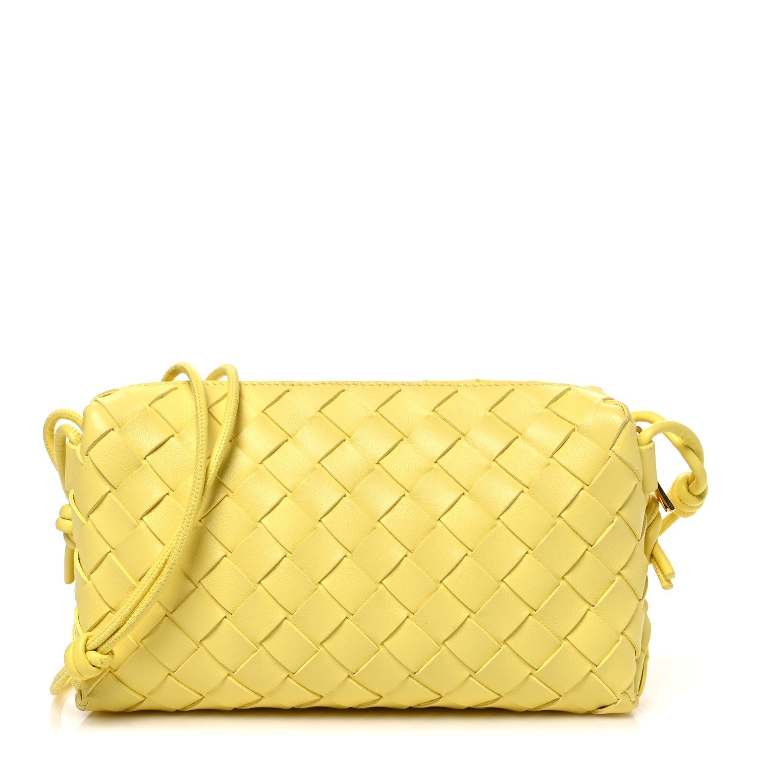 Bottega Veneta Nappa Intrecciato Loop Baguette Bag Sherbert