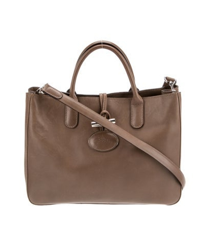 Longchamp Leather Top Handle Bag