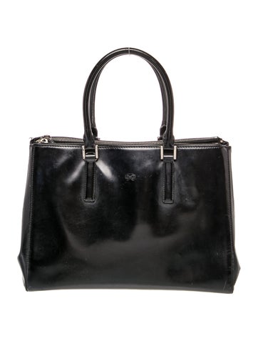 Leather Top Handle Bag