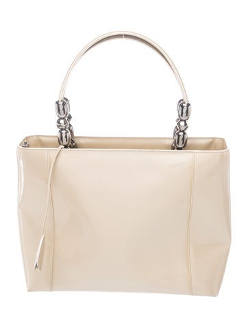 Patent Leather Top Handle Bag Vintage