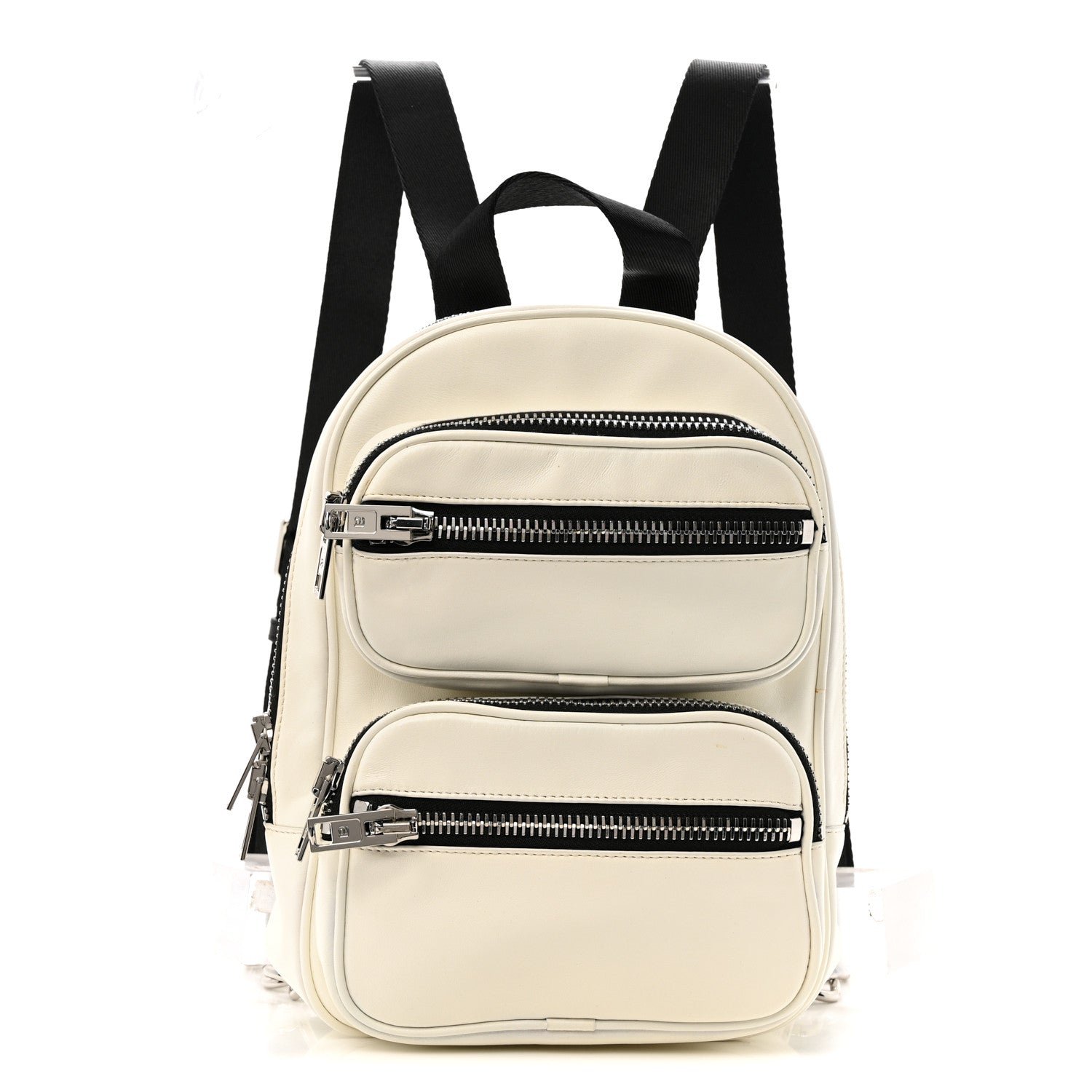 Alexander Wang Alexander Wang Lambskin Medium Attica Backpack White