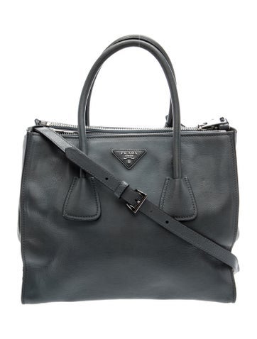 Enameled Metal Triangle Galleria Double Zip