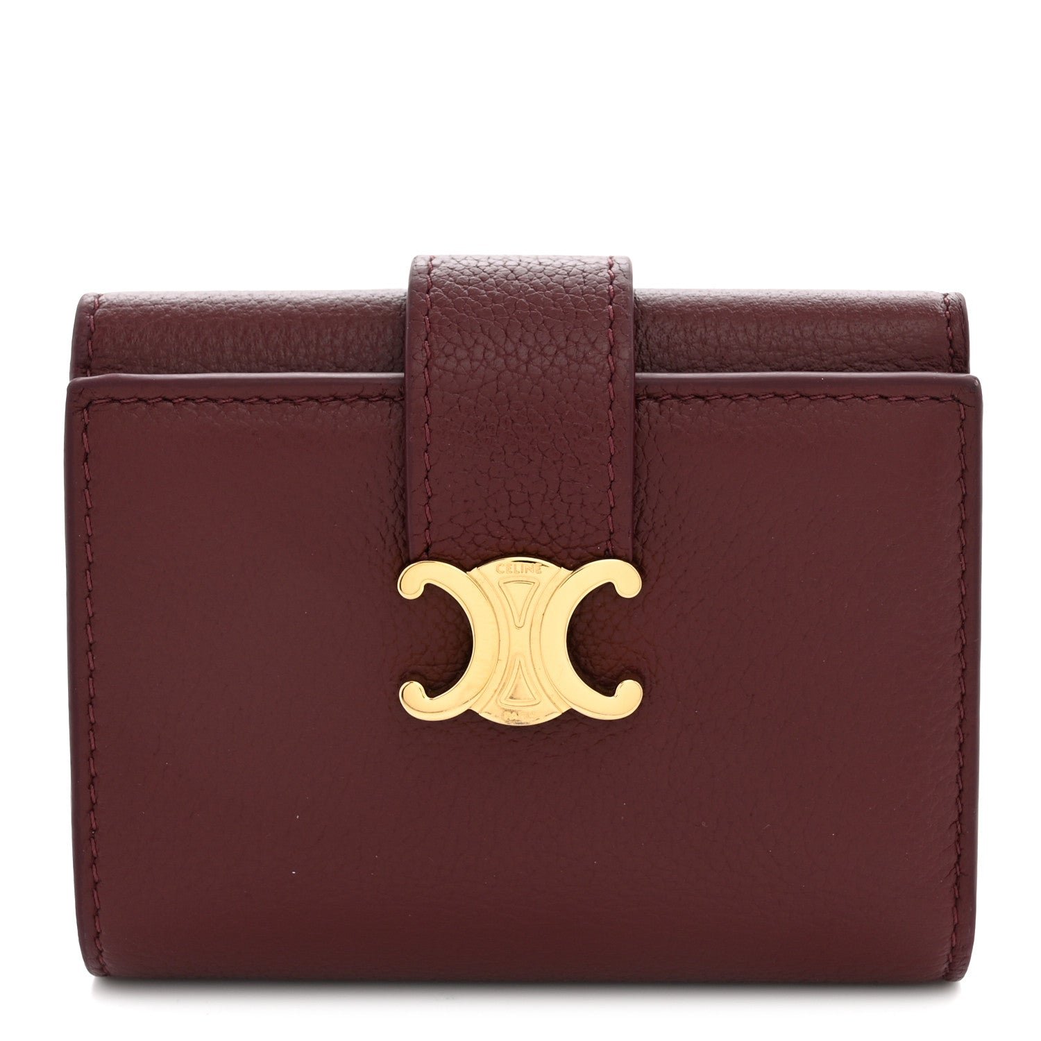 Celine Celine Grained Calfskin Nino Wallet Syrah