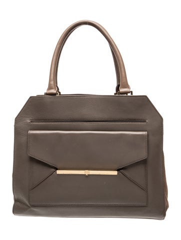 Leather Top Handle Bag