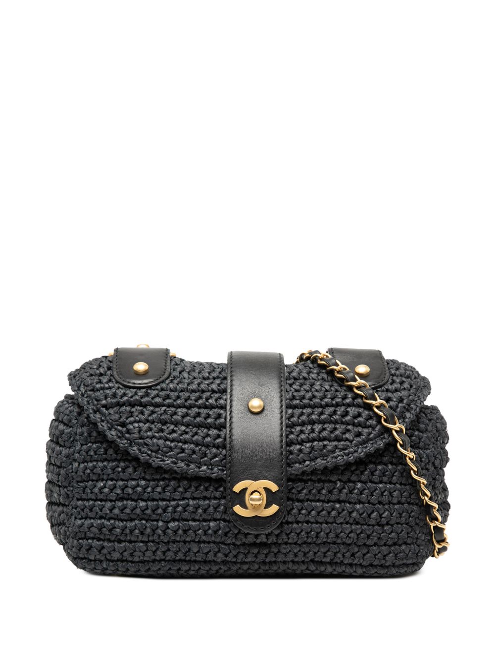 2005-2006 CC Raffia crossbody bag