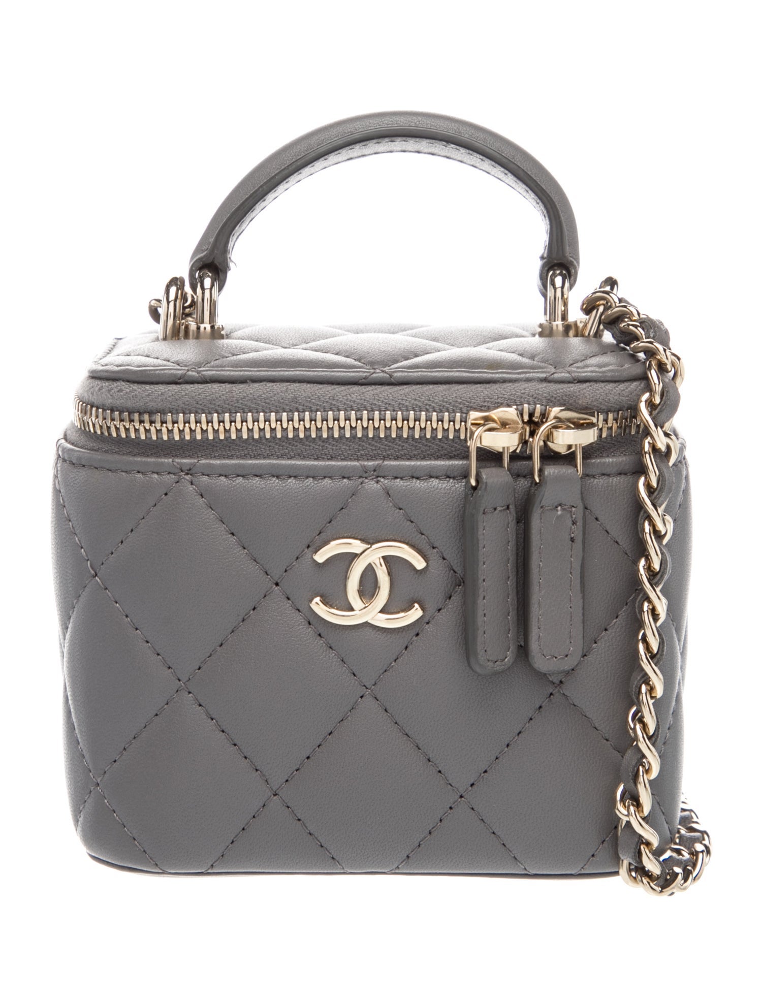 Chanel Top Handle Vanity Case w/ Chain