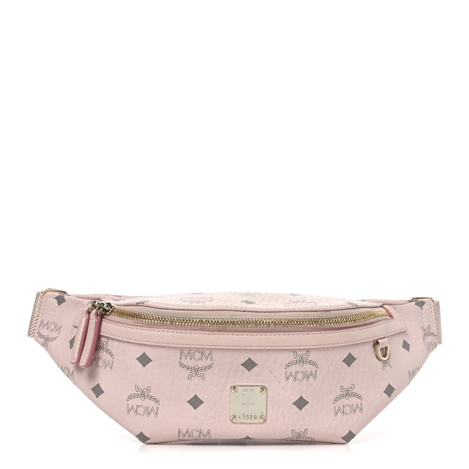 MCM MCM Visetos Small Fusten Belt Bag Powder Pink