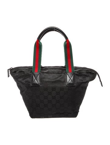 GG Nylon Top Handle Bag Vintage